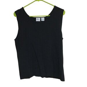 GIORGIO FIORLINE PLUS COLLECTION BLACK TANK TOP WOMENS 14W/16W